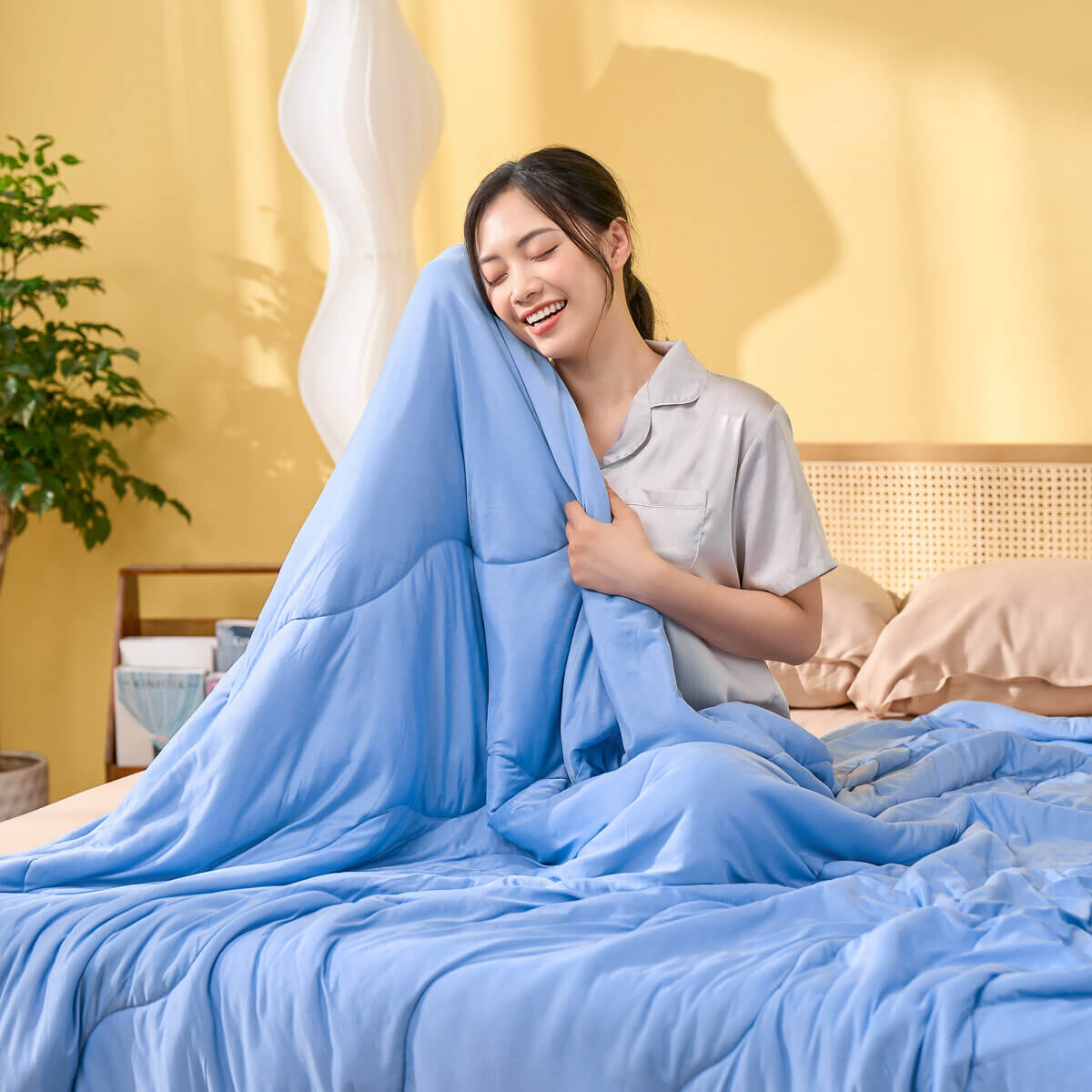 Chăn Amando Ice silk làm mát mỏng nhẹ